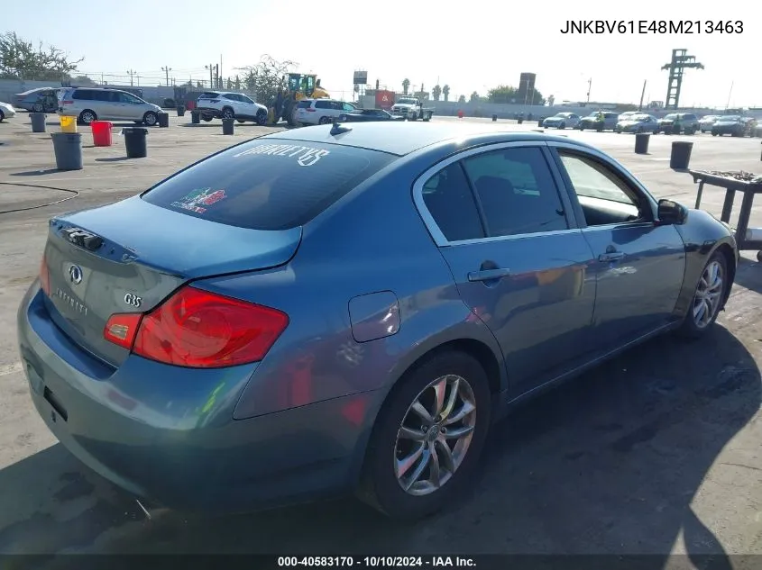 2008 Infiniti G35 Journey VIN: JNKBV61E48M213463 Lot: 40583170