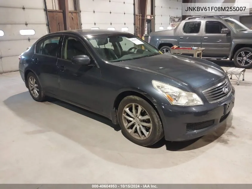 2008 Infiniti G35X VIN: JNKBV61F08M255007 Lot: 40604953