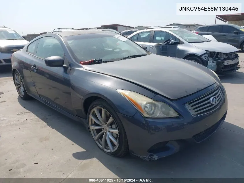 2008 Infiniti G37 Journey VIN: JNKCV64E58M130446 Lot: 40611025