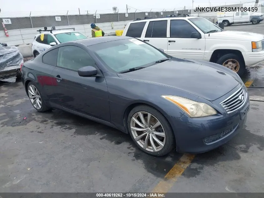 2008 Infiniti G37 Journey VIN: JNKCV64E38M108459 Lot: 40619262