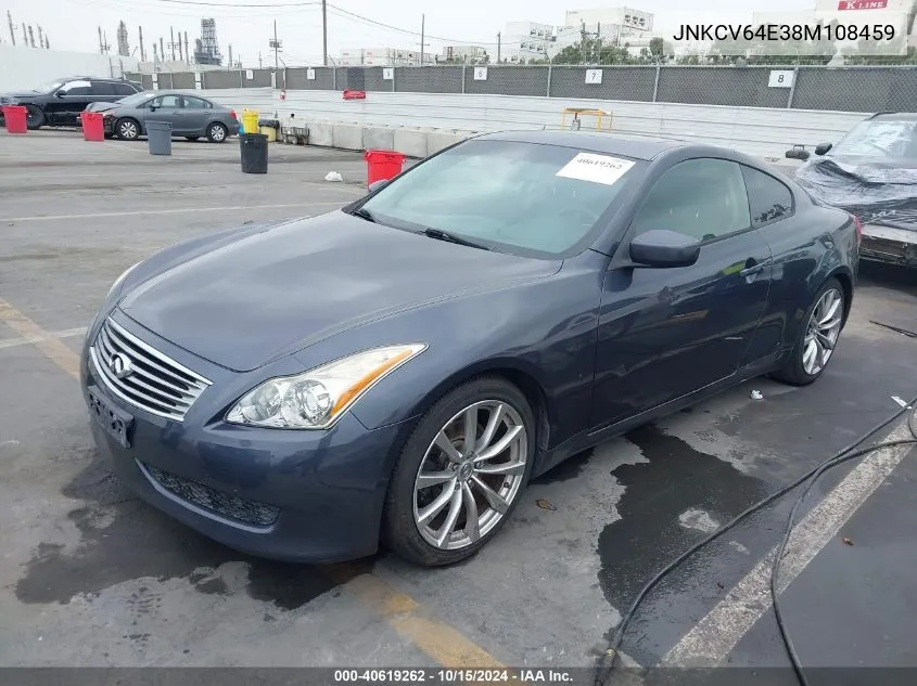 2008 Infiniti G37 Journey VIN: JNKCV64E38M108459 Lot: 40619262