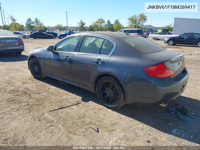 JNKBV61F18M269417 2008 Infiniti G35X