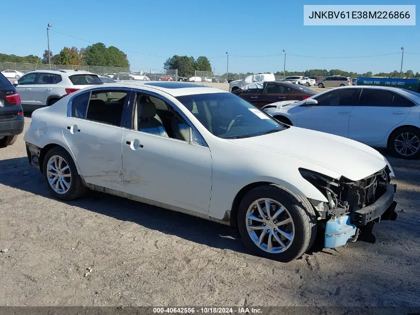 2008 Infiniti G35 Journey VIN: JNKBV61E38M226866 Lot: 40642556