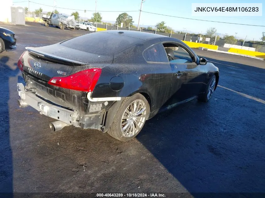 JNKCV64E48M106283 2008 Infiniti G37 Sport