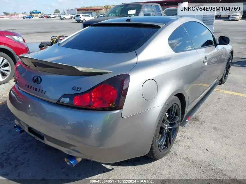 2008 Infiniti G37 Journey VIN: JNKCV64E98M104769 Lot: 40664051