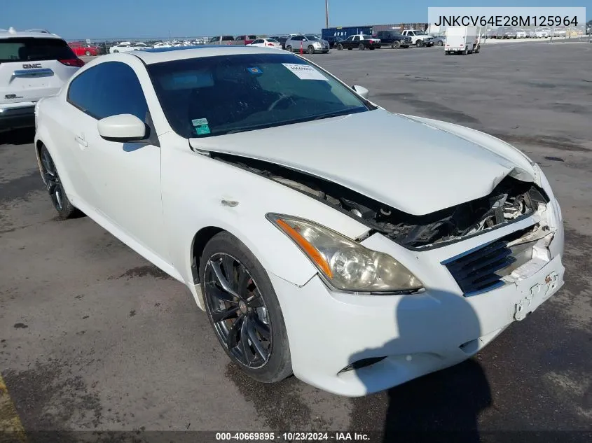 2008 Infiniti G37 Journey VIN: JNKCV64E28M125964 Lot: 40669895