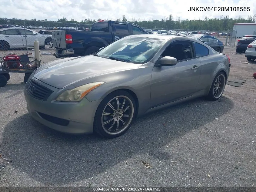 2008 Infiniti G37 Journey VIN: JNKCV64E28M108565 Lot: 40677694