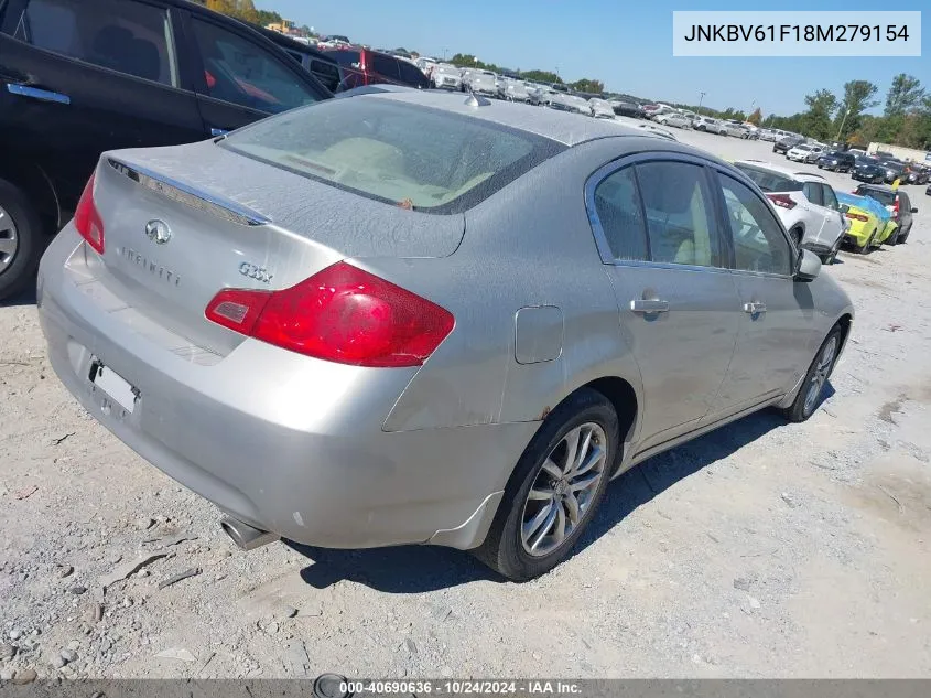 JNKBV61F18M279154 2008 Infiniti G35X