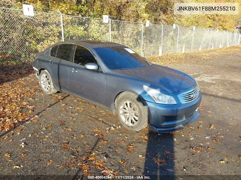 2008 Infiniti G35X VIN: JNKBV61F88M255210 Lot: 40804264