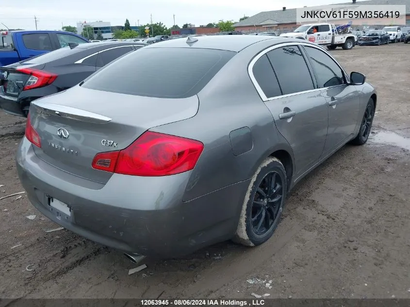 JNKCV61F59M356419 2009 Infiniti G37