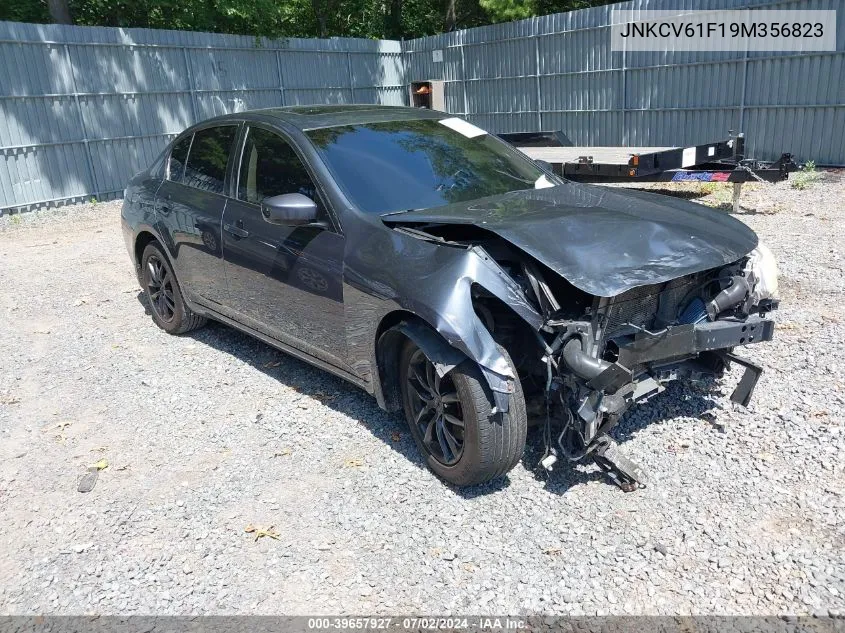 2009 Infiniti G37X VIN: JNKCV61F19M356823 Lot: 39657927