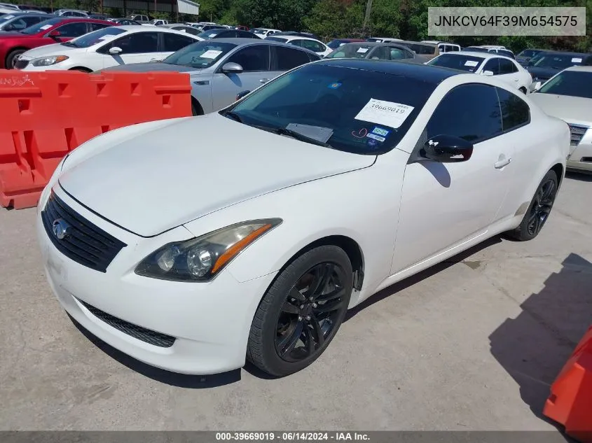 2009 Infiniti G37X VIN: JNKCV64F39M654575 Lot: 39669019