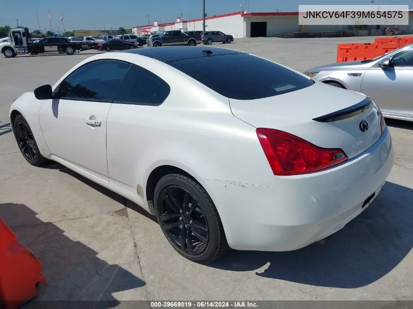 2009 Infiniti G37X VIN: JNKCV64F39M654575 Lot: 39669019