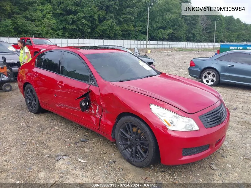 2009 Infiniti G37 Journey VIN: JNKCV61E29M305984 Lot: 39937913