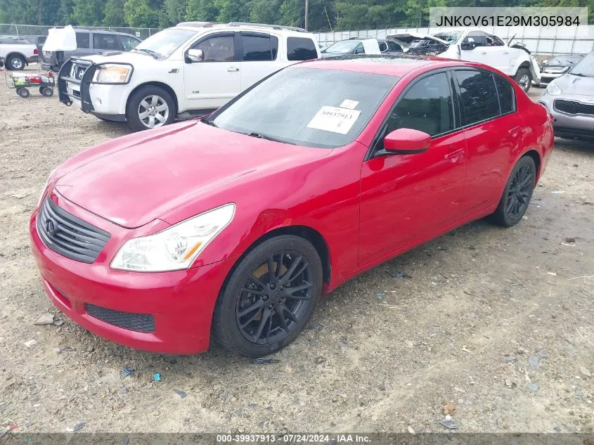 2009 Infiniti G37 Journey VIN: JNKCV61E29M305984 Lot: 39937913