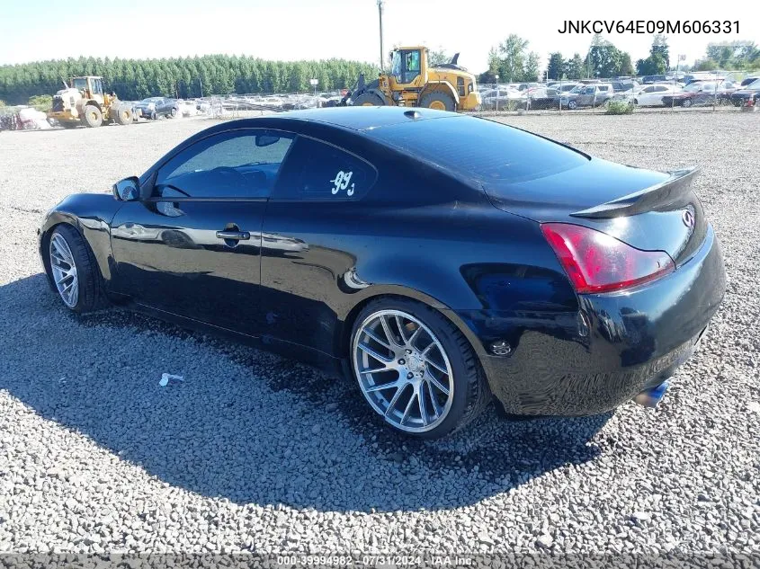 2009 Infiniti G37 Journey VIN: JNKCV64E09M606331 Lot: 39994982