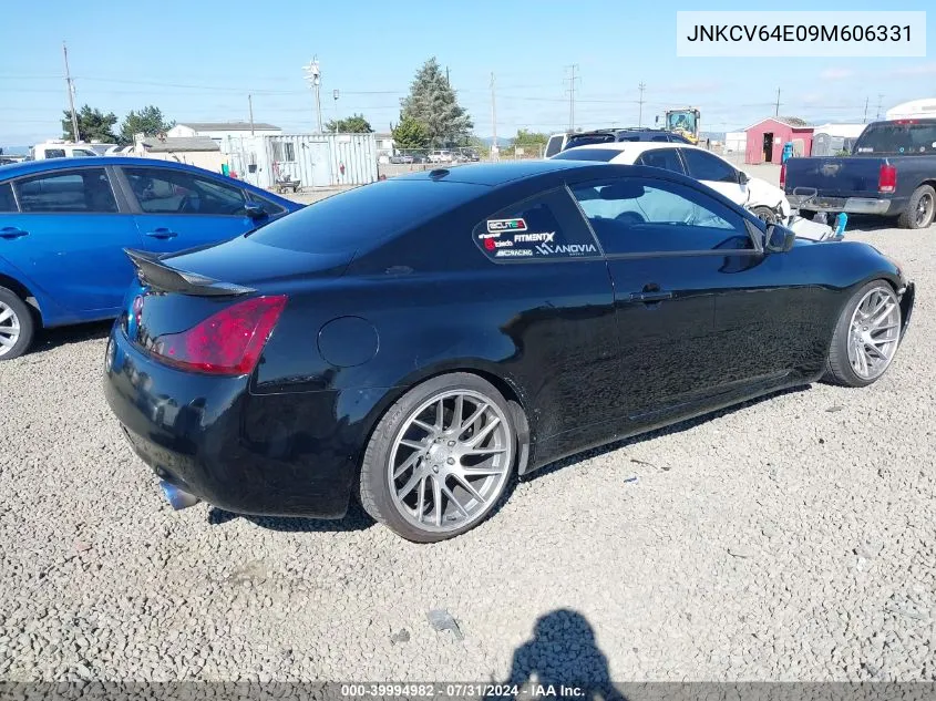 2009 Infiniti G37 Journey VIN: JNKCV64E09M606331 Lot: 39994982