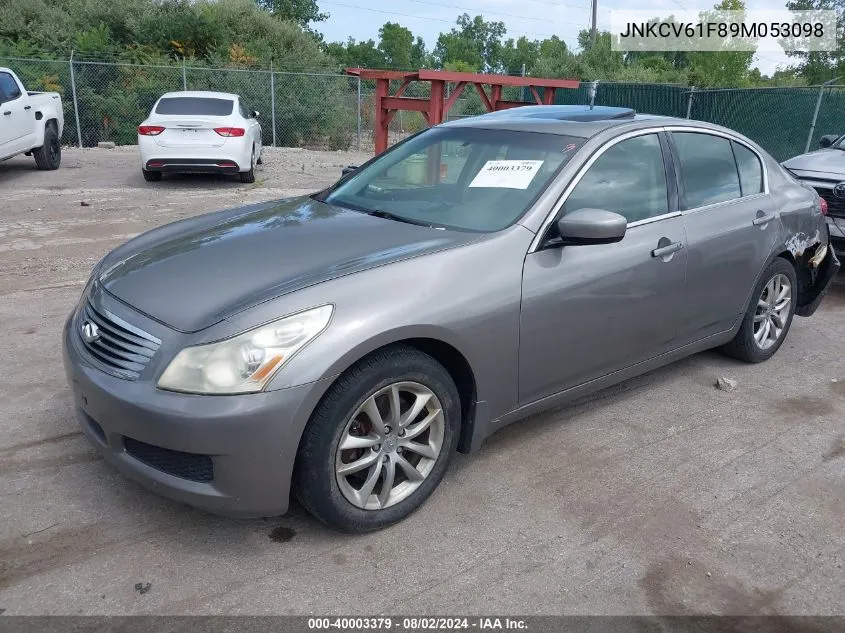 JNKCV61F89M053098 2009 Infiniti G37