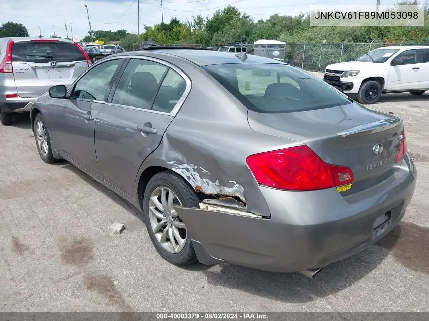 2009 Infiniti G37 VIN: JNKCV61F89M053098 Lot: 40003379