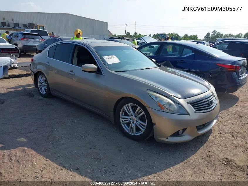 2009 Infiniti G37 Journey VIN: JNKCV61E09M305577 Lot: 40029727