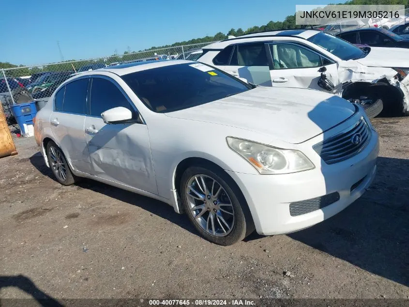 2009 Infiniti G37 Journey VIN: JNKCV61E19M305216 Lot: 40077645