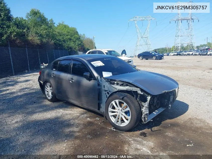 2009 Infiniti G37 Journey VIN: JNKCV61E29M305757 Lot: 40098462