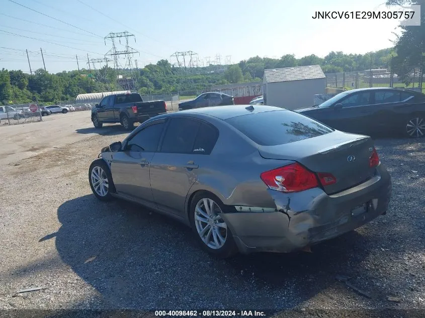 2009 Infiniti G37 Journey VIN: JNKCV61E29M305757 Lot: 40098462