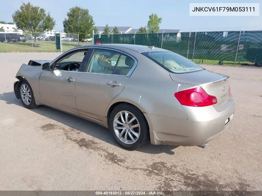 2009 Infiniti G37X VIN: JNKCV61F79M053111 Lot: 40193012