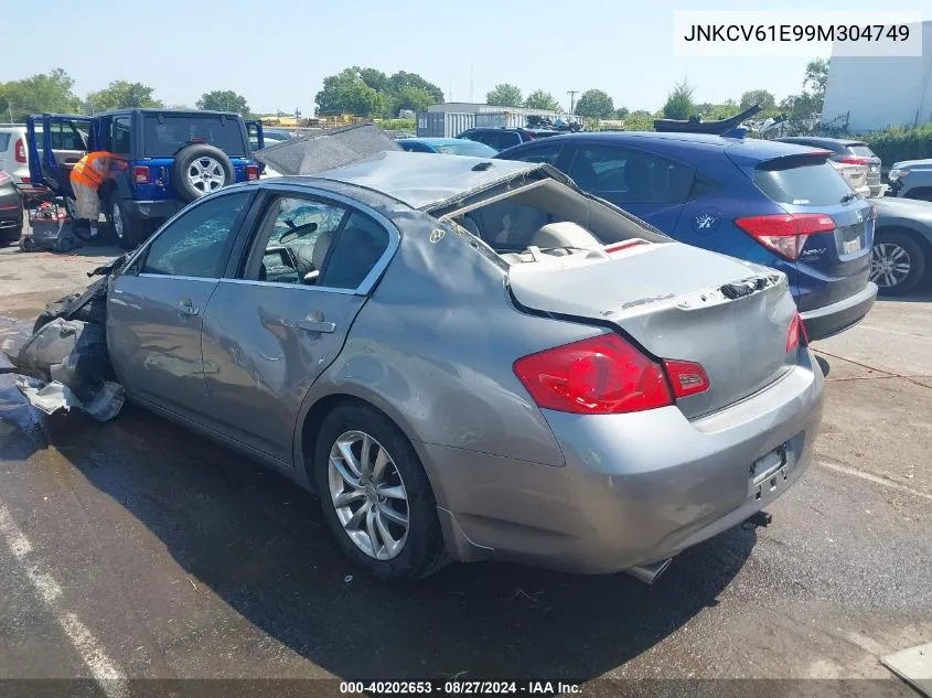 2009 Infiniti G37 Journey VIN: JNKCV61E99M304749 Lot: 40202653