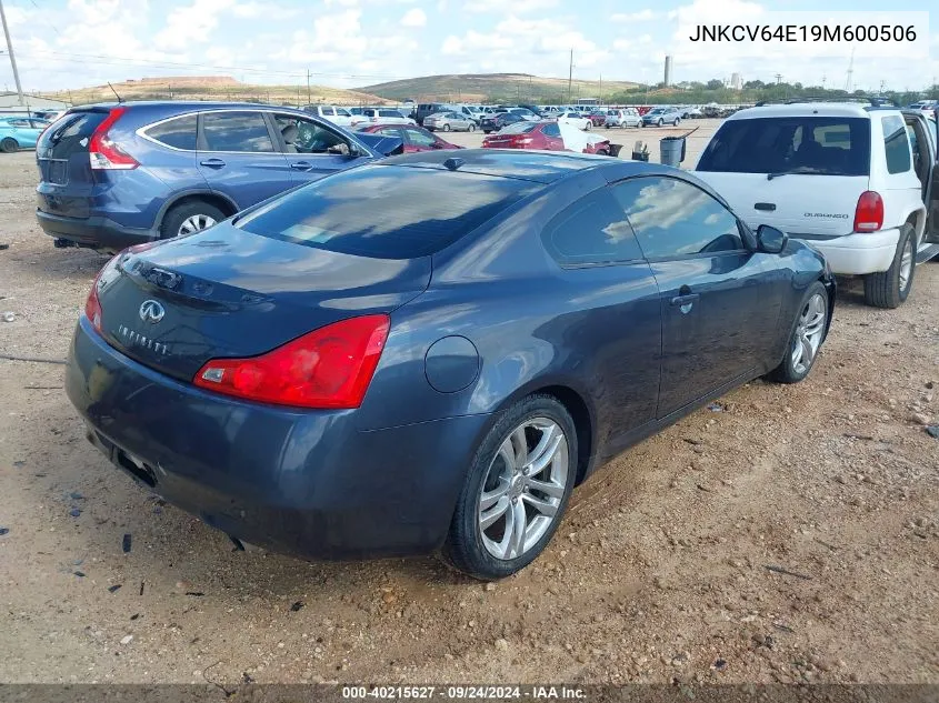 2009 Infiniti G37 Journey VIN: JNKCV64E19M600506 Lot: 40215627