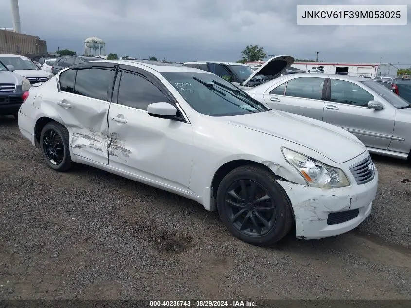 2009 Infiniti G37X VIN: JNKCV61F39M053025 Lot: 40235743