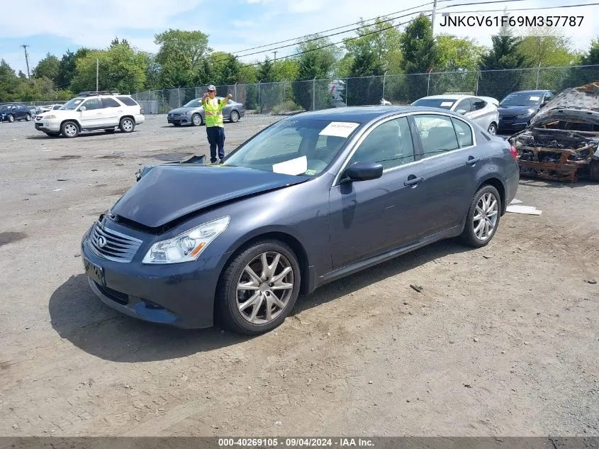 2009 Infiniti G37X VIN: JNKCV61F69M357787 Lot: 40269105