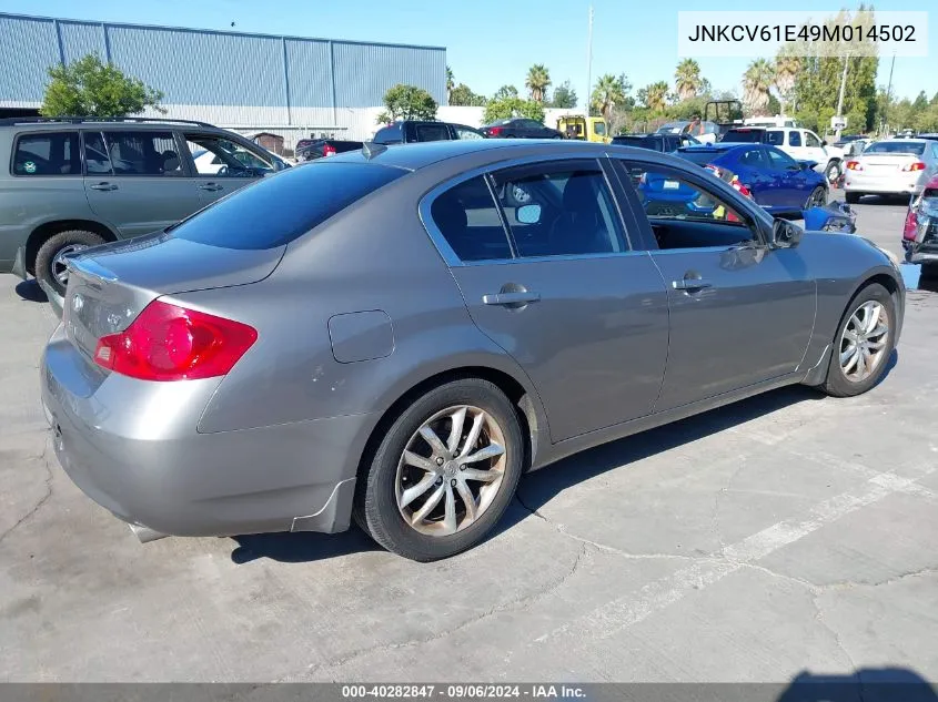 2009 Infiniti G37 Journey VIN: JNKCV61E49M014502 Lot: 40282847