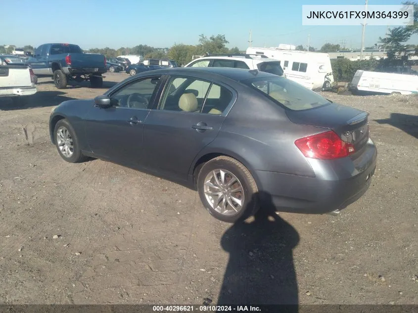 JNKCV61FX9M364399 2009 Infiniti G37X