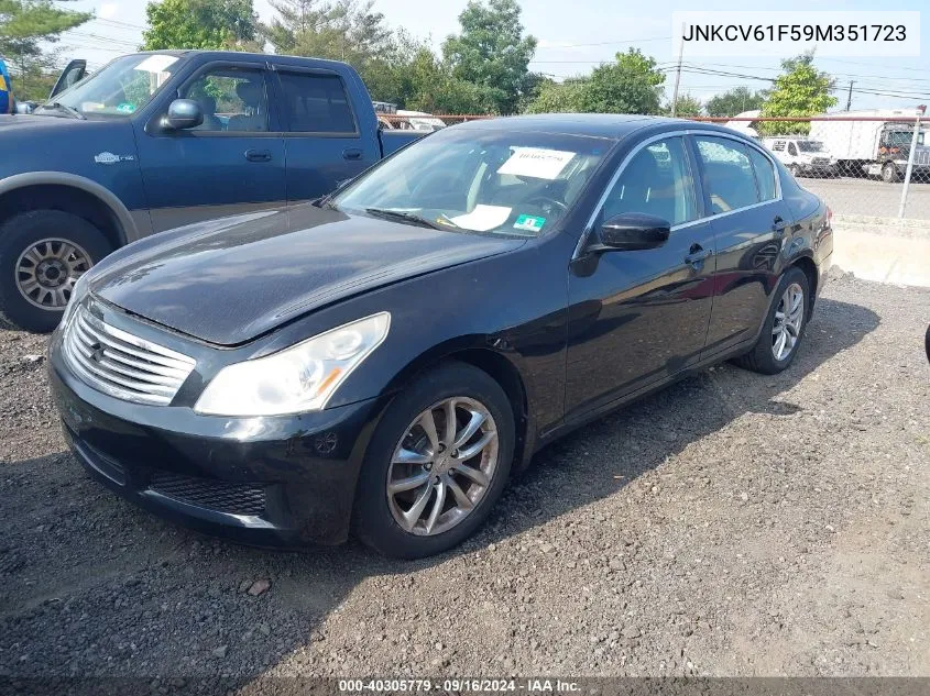 2009 Infiniti G37X VIN: JNKCV61F59M351723 Lot: 40305779