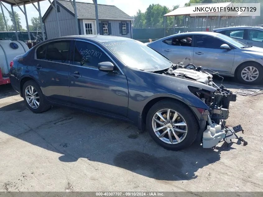 2009 Infiniti G37X VIN: JNKCV61F19M357129 Lot: 40307707