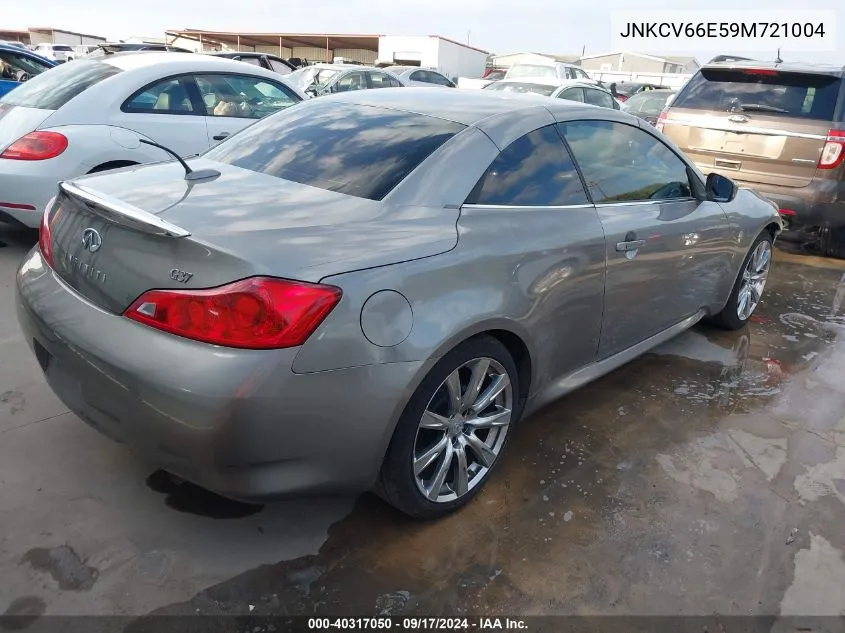 2009 Infiniti G37 VIN: JNKCV66E59M721004 Lot: 40317050