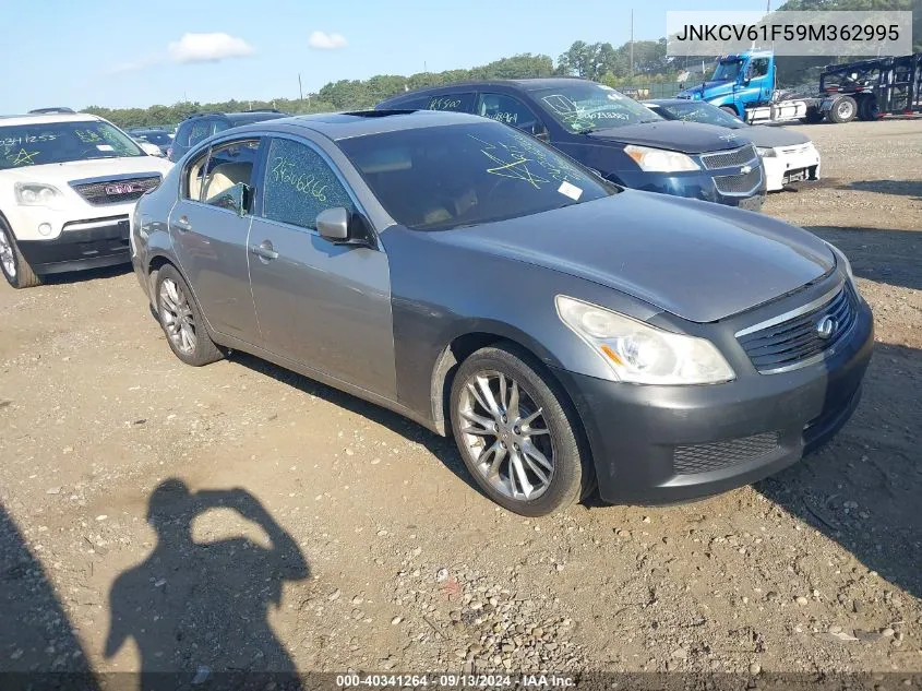 2009 Infiniti G37X VIN: JNKCV61F59M362995 Lot: 40341264