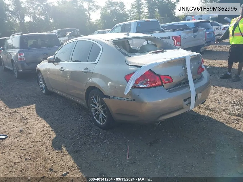 JNKCV61F59M362995 2009 Infiniti G37X