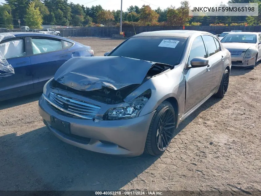 2009 Infiniti G37 Sedan VIN: JNKCV61F59M365198 Lot: 40352218