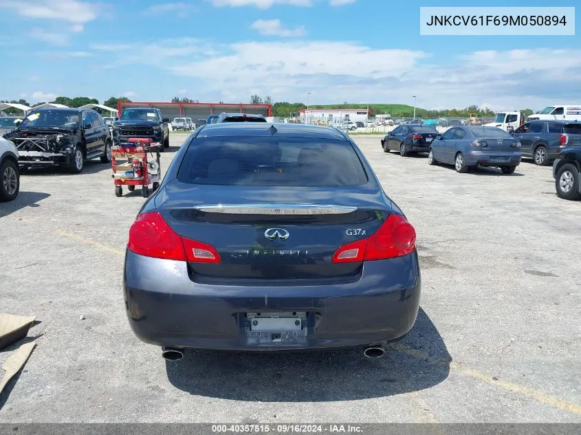 2009 Infiniti G37X VIN: JNKCV61F69M050894 Lot: 40357515