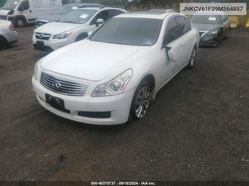 2009 Infiniti G37X VIN: JNKCV61F39M364857 Lot: 40370737