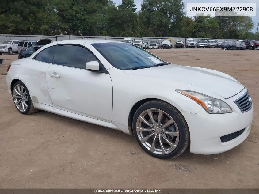 2009 Infiniti G37 VIN: JNKCV66EX9M722908 Lot: 40409948