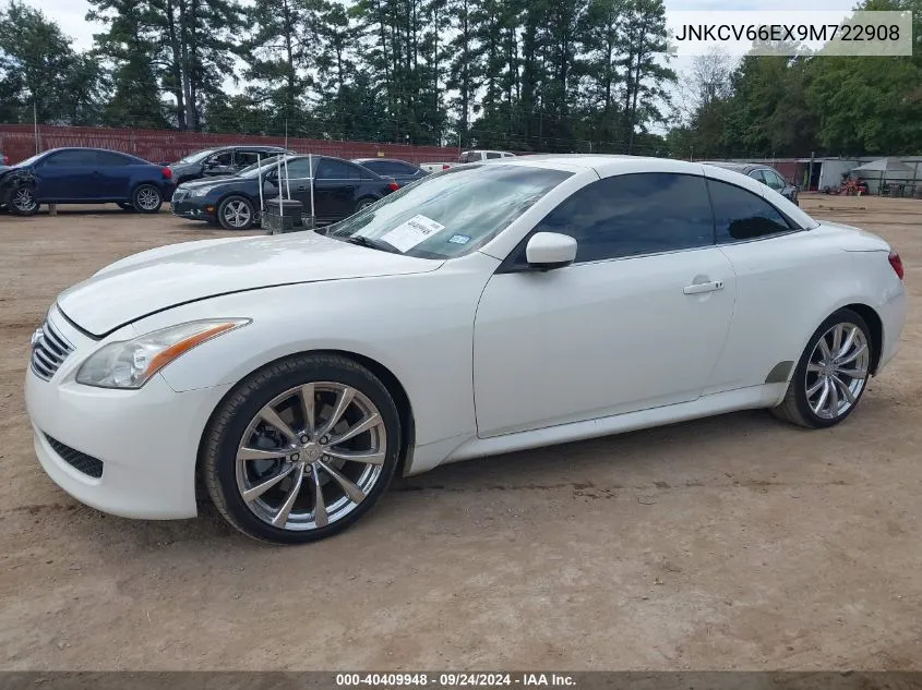 2009 Infiniti G37 VIN: JNKCV66EX9M722908 Lot: 40409948