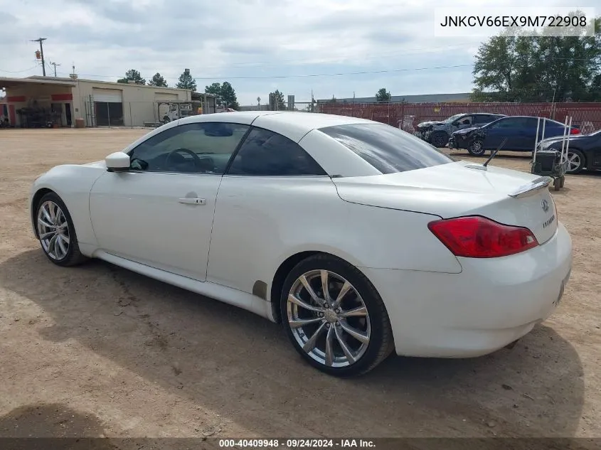 2009 Infiniti G37 VIN: JNKCV66EX9M722908 Lot: 40409948