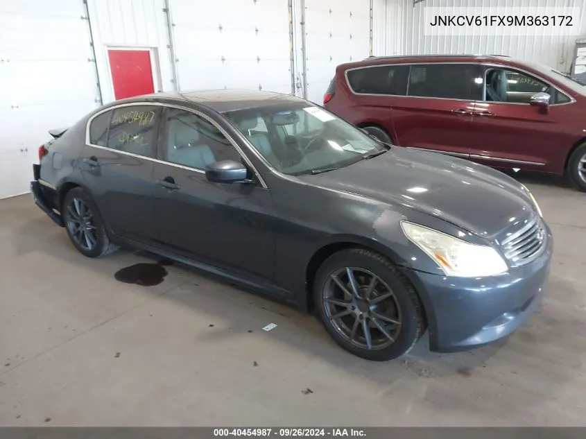 2009 Infiniti G37X VIN: JNKCV61FX9M363172 Lot: 40454987