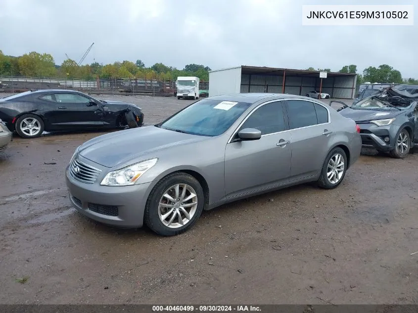 2009 Infiniti G37 Journey VIN: JNKCV61E59M310502 Lot: 40460499