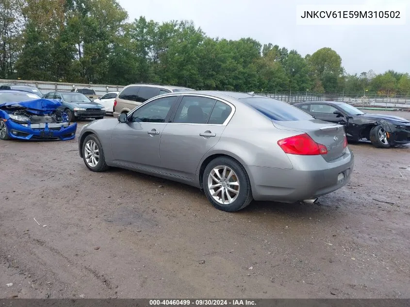 2009 Infiniti G37 Journey VIN: JNKCV61E59M310502 Lot: 40460499