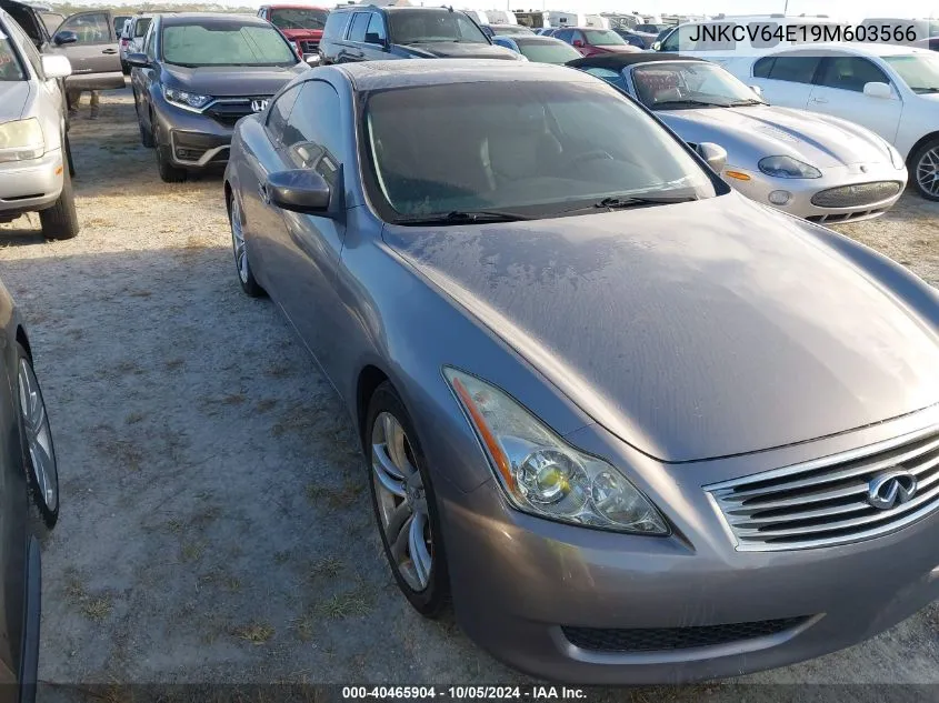 2009 Infiniti G37 Journey VIN: JNKCV64E19M603566 Lot: 40465904