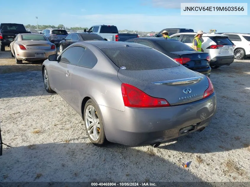 2009 Infiniti G37 Journey VIN: JNKCV64E19M603566 Lot: 40465904